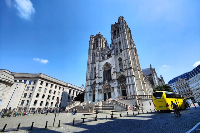 Pelgrimeren in Brussel, in het spoor van Santiago de Compostella; St-Michiels en St-Goedelekathedraal 