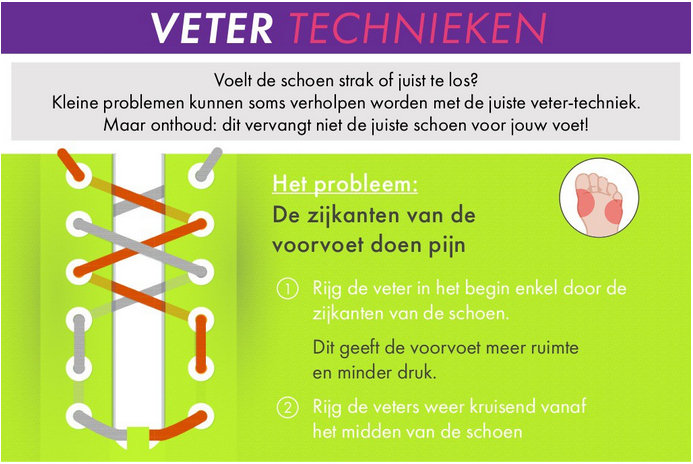 nieuwe veters in schoenen